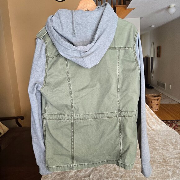 Brooklyn Calling N.Y.C. Men’s Jacket - Size M - Khaki & Grey - Mixed Fabric - Picture 3 of 9